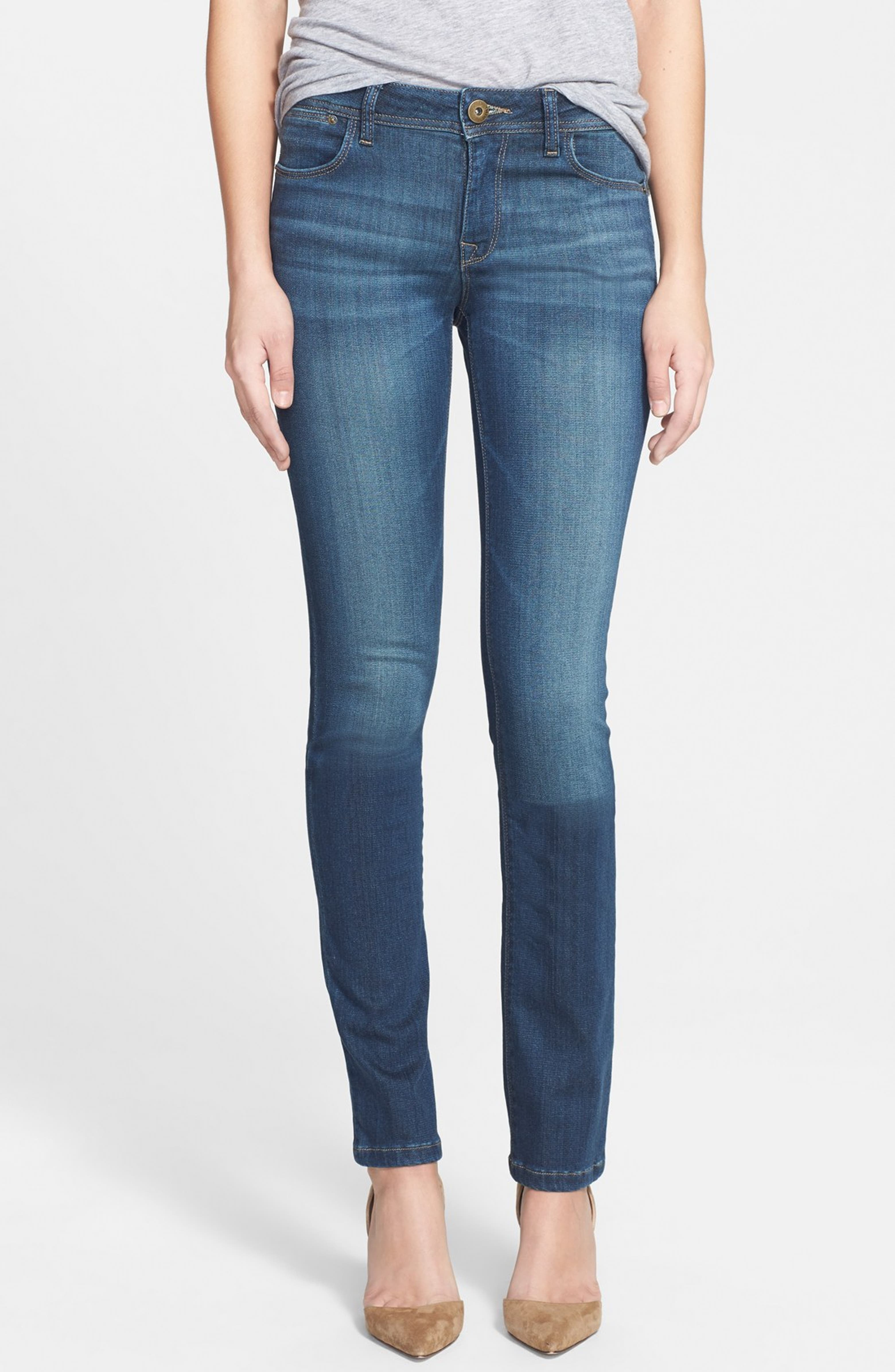 DL1961 'Grace' Slim Straight Jeans (Saffron) | Nordstrom