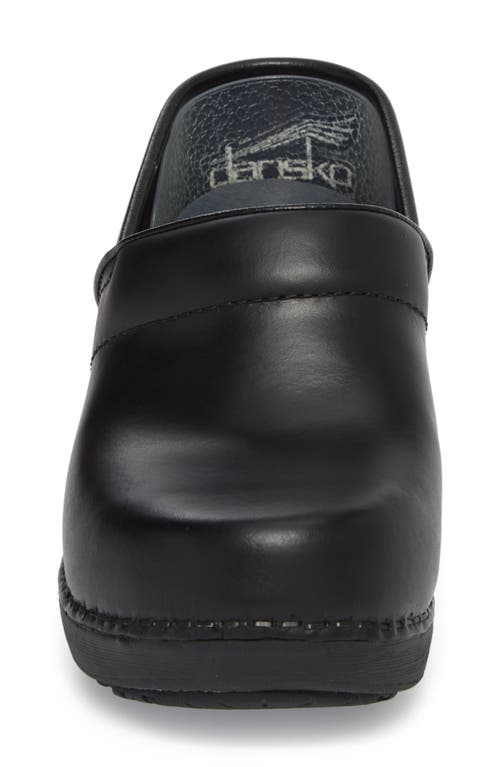 Dansko Pro Xp 2.0 Clog In Black Waterproof Leather