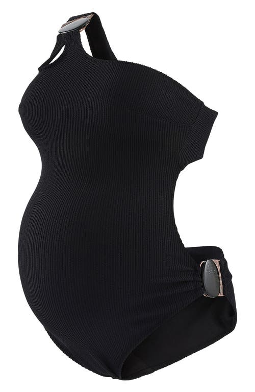 Bayside One-Piece Maternity Swimsuit in Black