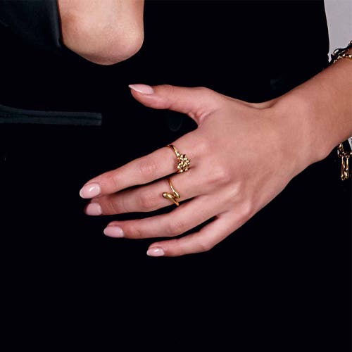 Lucy Quartermaine Women's Open Drop Ring In Gold Vermeil In Gold