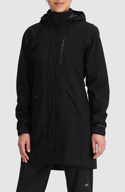 Black waterproof mac ladies best sale