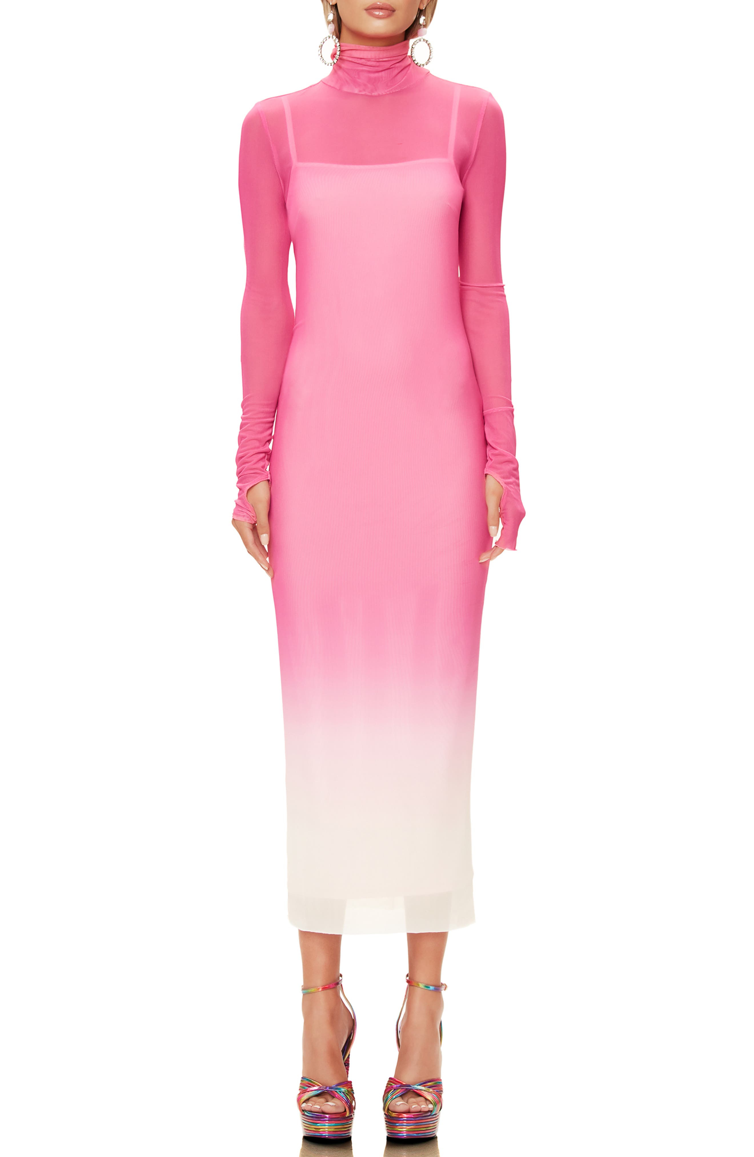 afrm pink dress