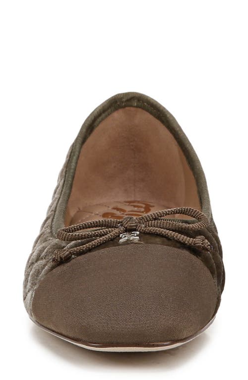 Sam Edelman Marilyn Cap Toe Ballet Flat In Green