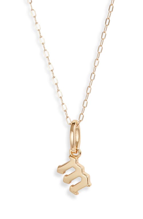 Sophie Customized Initial Pendant Necklace in Gold - M