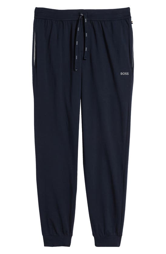 Shop Hugo Boss Mix Match Pajama Joggers In Dark Blue