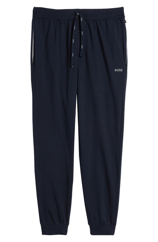 Shop Hugo Boss Boss Mix Match Pajama Joggers In Dark Blue