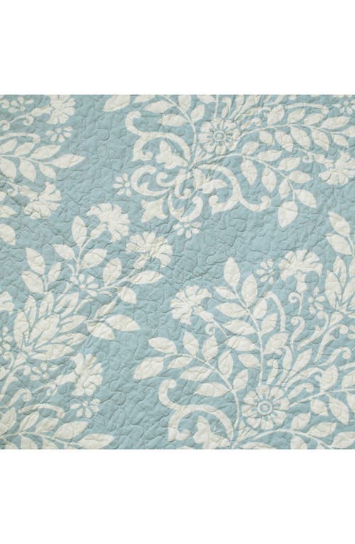 Laura Ashley Rowland Twin Quilt & Sham Set In Breeze Blue