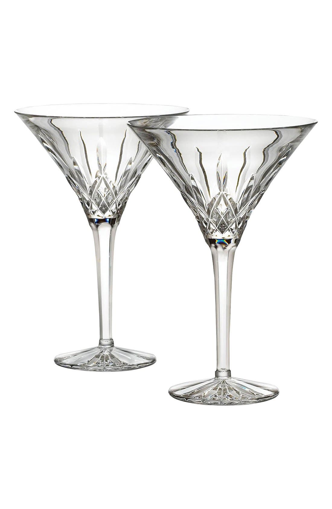 Waterford 'Lismore' Lead Crystal Martini Glasses (Set of 2) Nordstrom