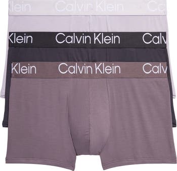 Green modal trunks 3-pack, Calvin Klein, Shop Men's Underwear Multi-Packs  Online