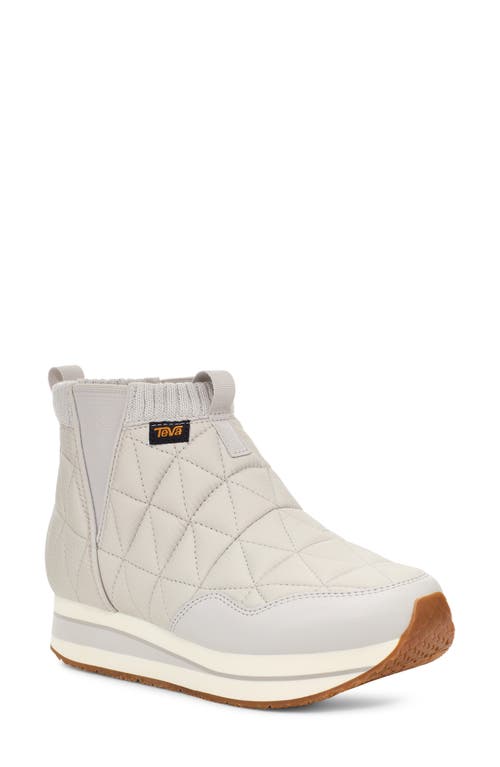 Teva Women's Reember Quilted Mid Platform Booties In Ivory/vapor Blue
