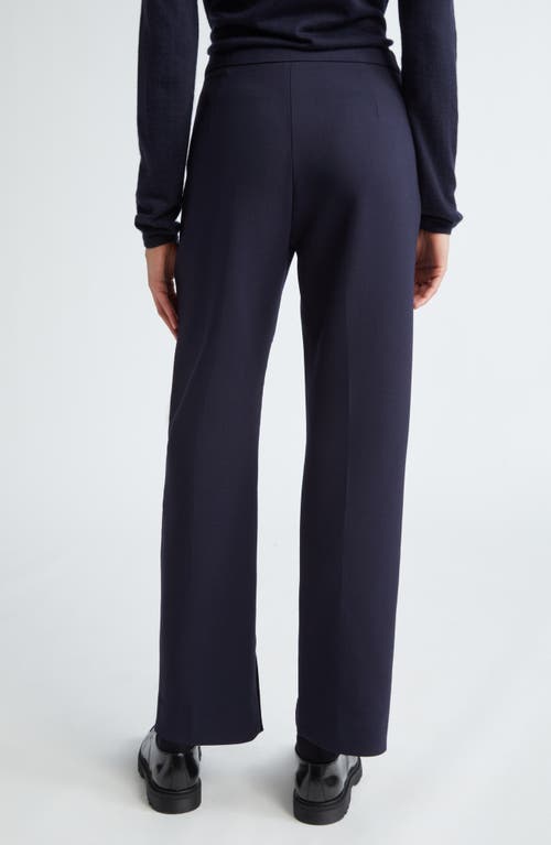 Max Mara Aire Colorblock Camel Hair Trousers In Ultramarine