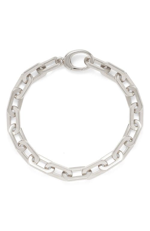Lady Grey Octagon Chain Bracelet In Silver