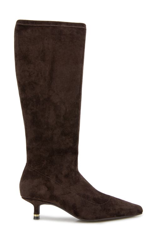 Kenneth Cole Meridith Knee High Boot In Chocolate Micro