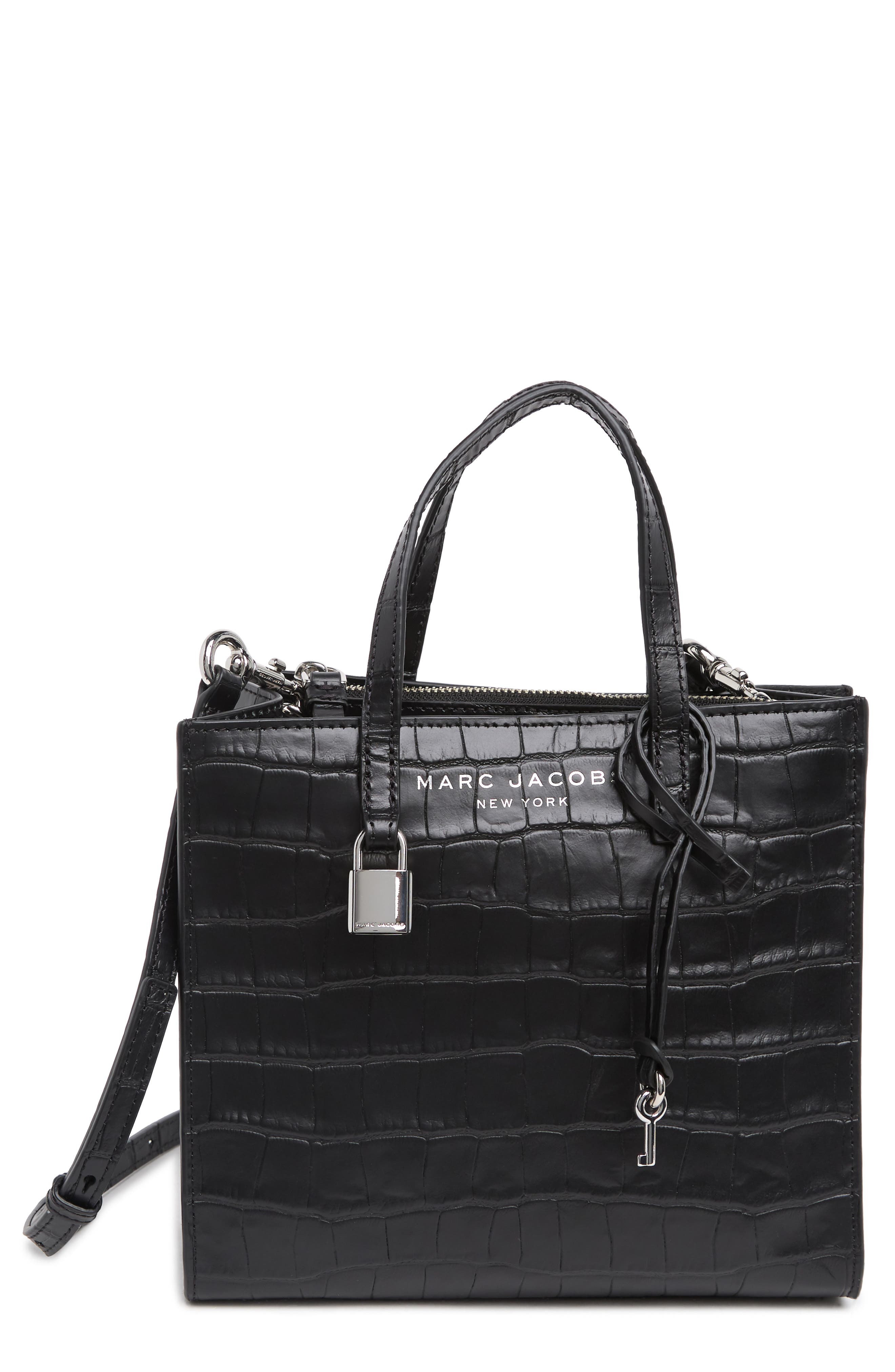Marc Jacobs Mini Grind Croc Embossed Leather Tote Bag Nordstromrack
