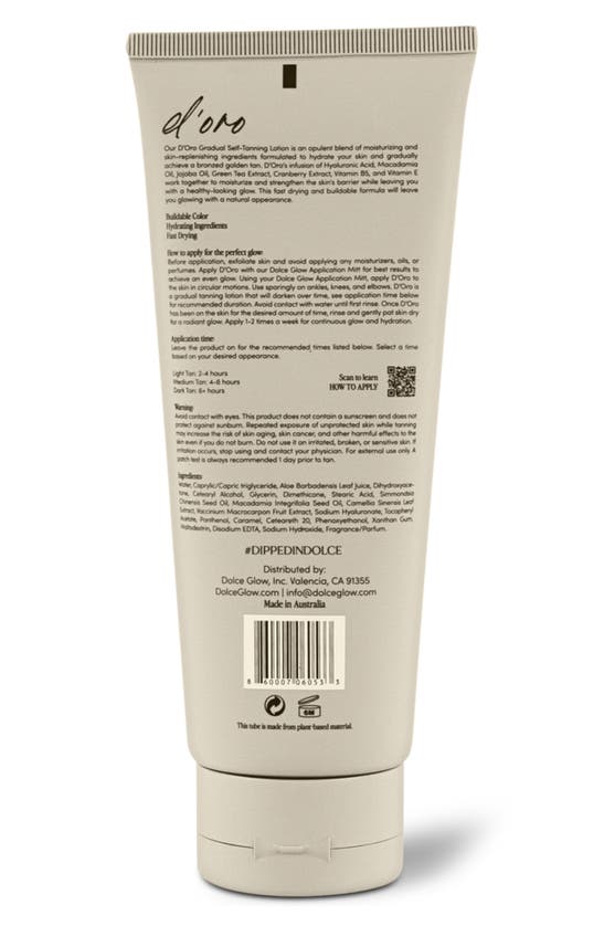 Shop Dolce Glow By Isabel Alysa D'oro Gradual Tanning Lotion, 2 oz