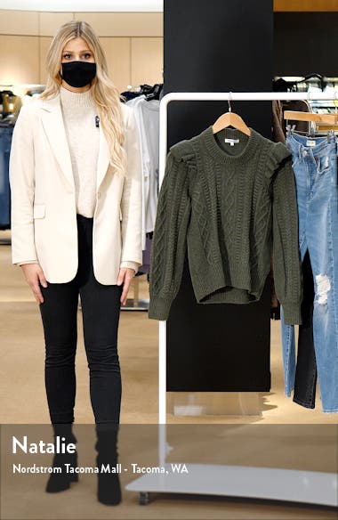 madewell ruffle sweater