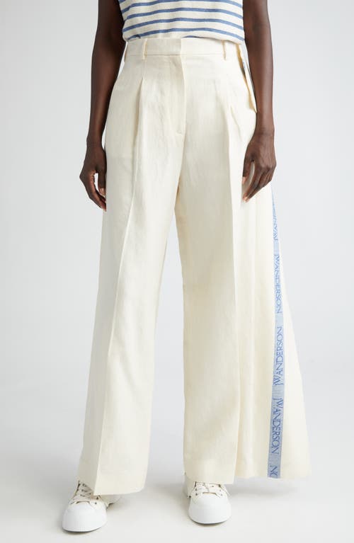 JW Anderson SIDE PANEL TROUSERS in Cream at Nordstrom, Size 4 Us