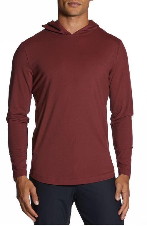 Cuts Trim Fit Pullover Hoodie in Cabernet