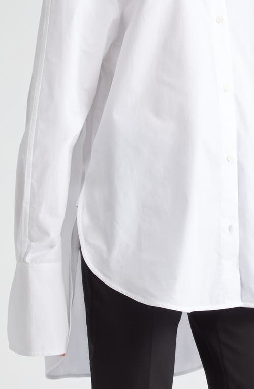 Shop Totême Toteme Double Length Cuff Button-up Shirt In White