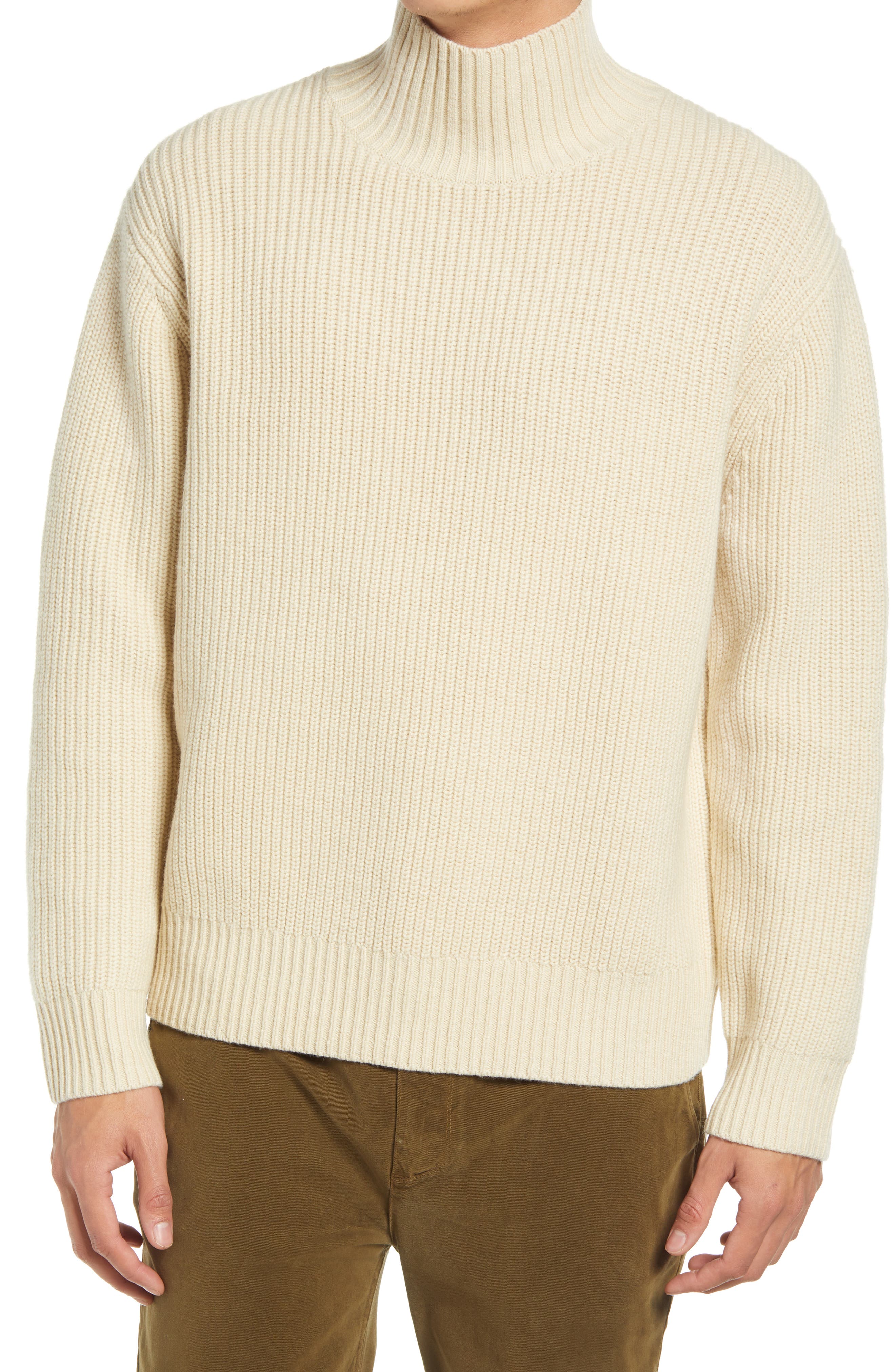 mens mock neck sweater