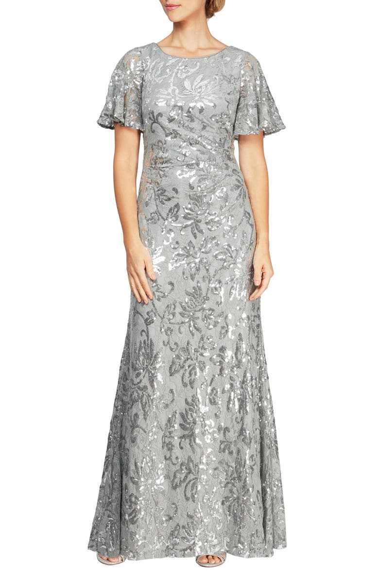 Alex Evenings Sequin Lace Gown (Regular & Petite) | Nordstrom