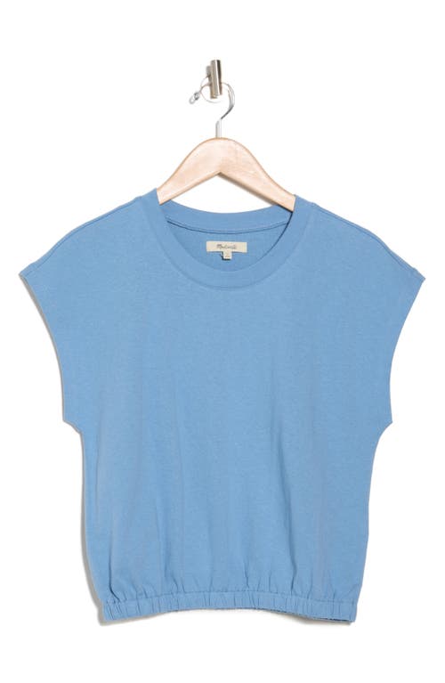Shop Madewell Hedgehog Cap Sleeve T-shirt In Tranquil Lake