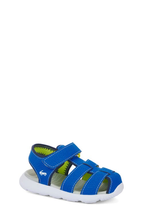See Kai Run Kids' Cyrus Iv Water Friendly Sandal In Blue/lime