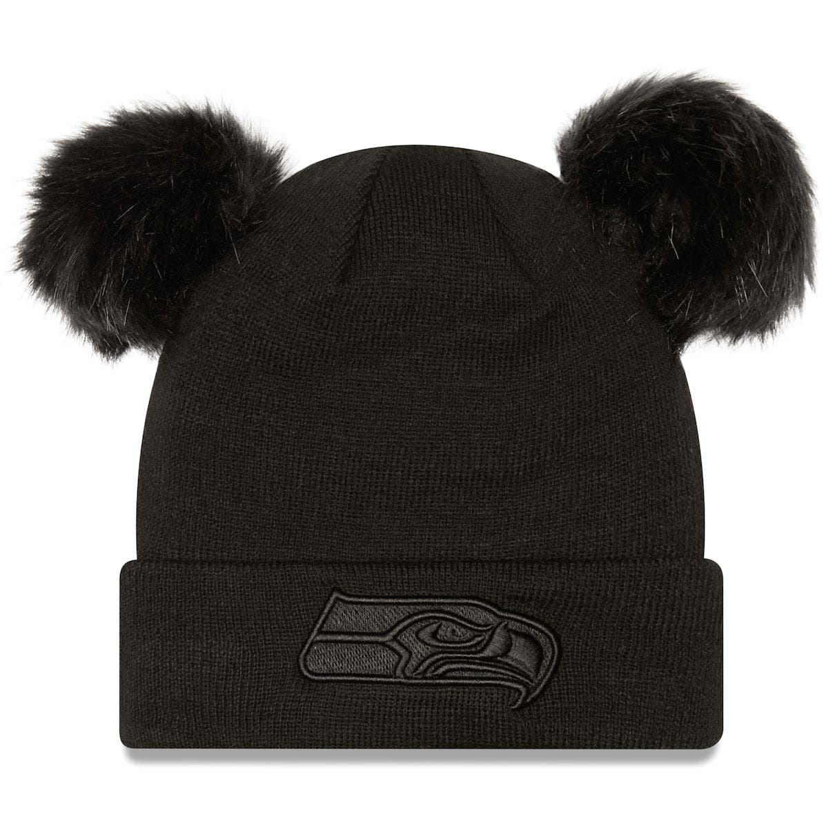 Cuffed Knit Hat with Double Pom | Nordstrom