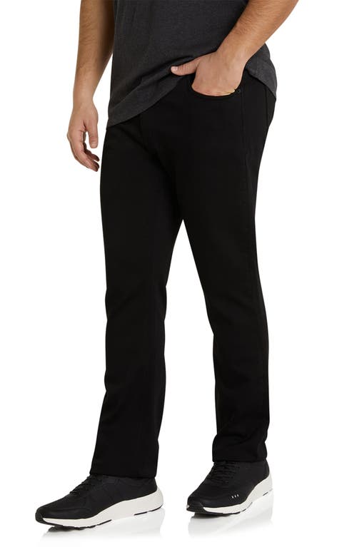 Shop Johnny Bigg Maison Straight Leg Knit Jeans In Black