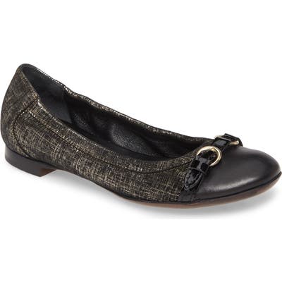 Agl Cap Toe Ballet Flat, Black