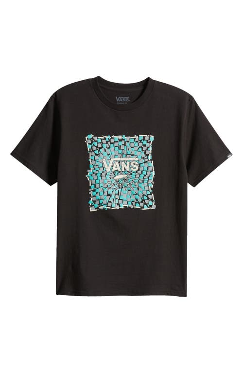 Vans Kids' Shatter Box Graphic T-Shirt in Black