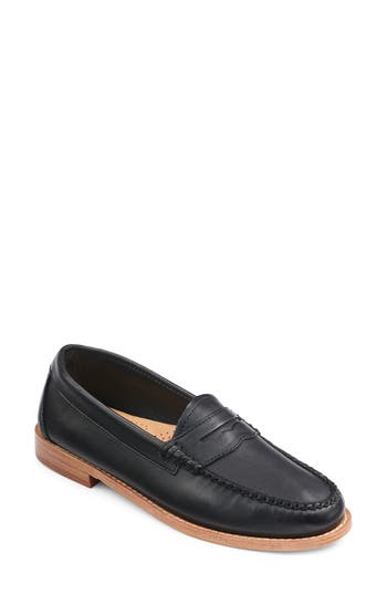 G.h.bass Whitney Weejuns® Penny Loafer In Black Soft Calf
