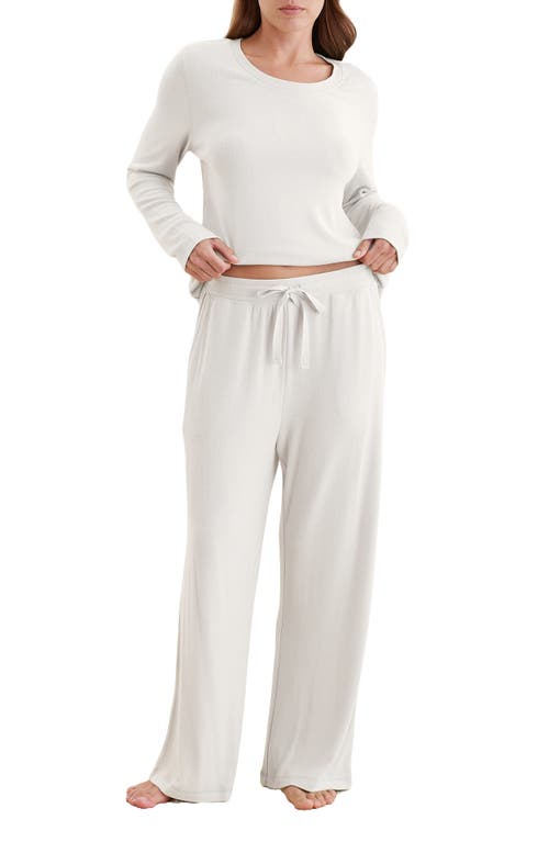 Shop Papinelle Feather Soft Pajamas In Ecru