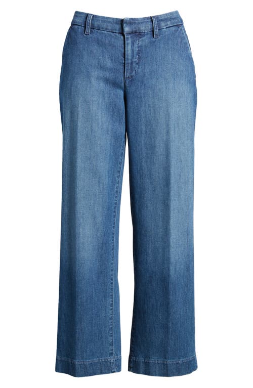Frank & Eileen Westport Wide Leg Trousers In Washed Blue