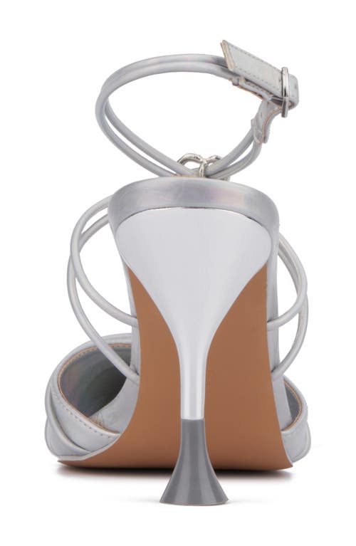 Olivia Miller Celestial Pointed Toe Pump In Silver
