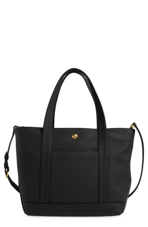 Shop Veronica Beard Goody Grand Leather Tote Bag In Black