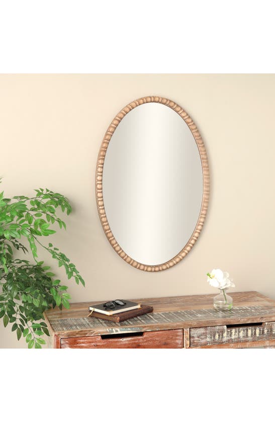 Shop Ginger Birch Studio Framed Wall Mirror In Brown