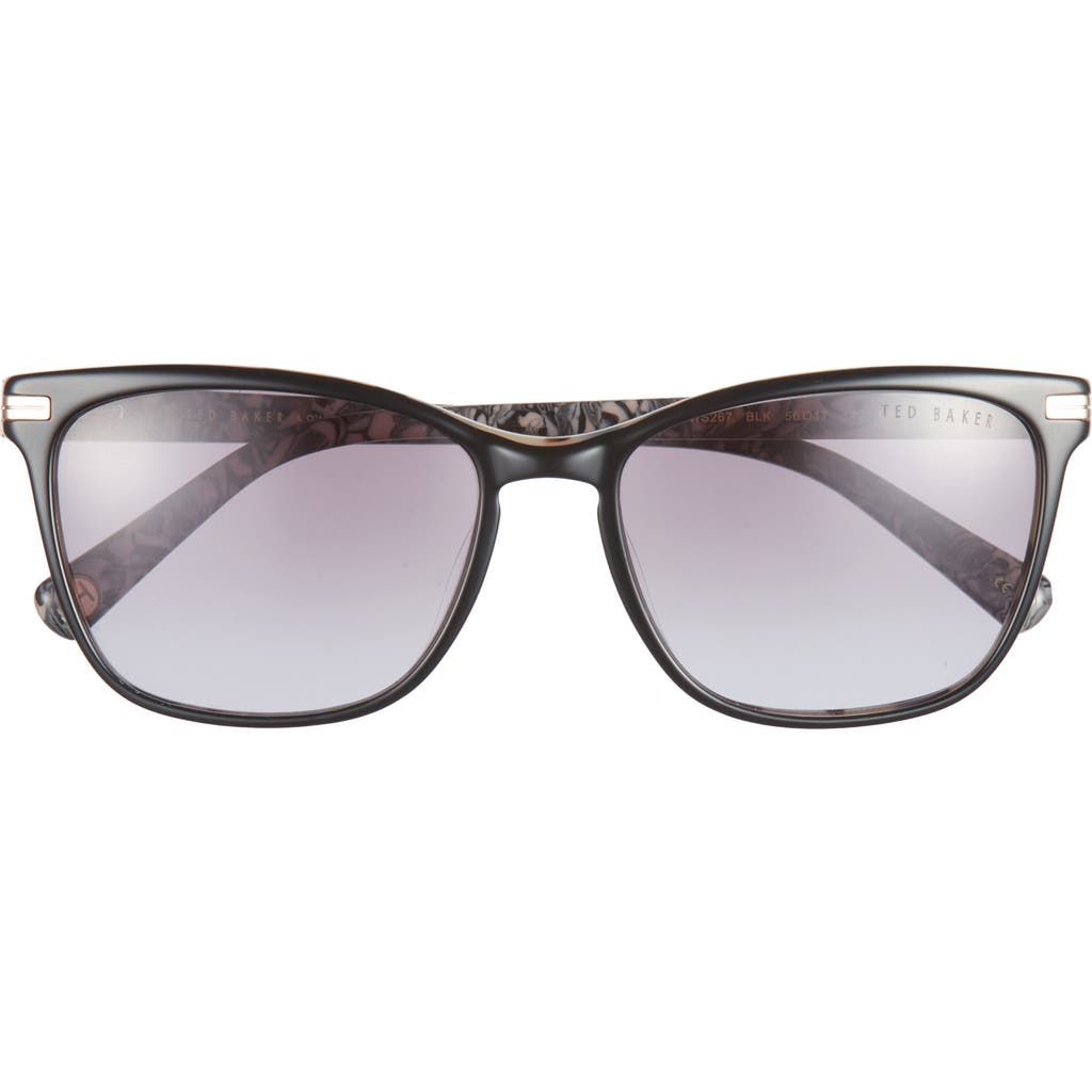 Ted Baker London 56mm Cat Eye Sunglasses In Black
