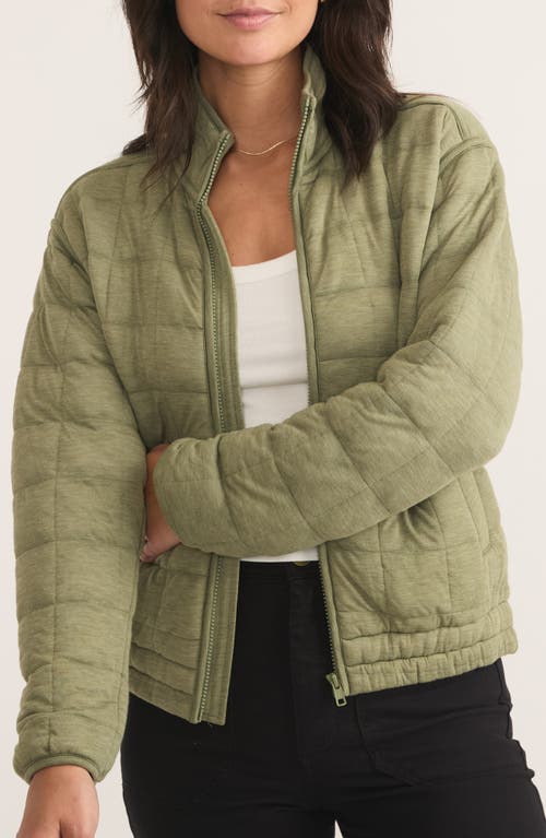 Marine Layer Corbet Quilted Jacket In Light Olive