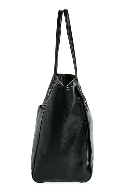 Shop Aimee Kestenberg Centered Leather Tote In Black