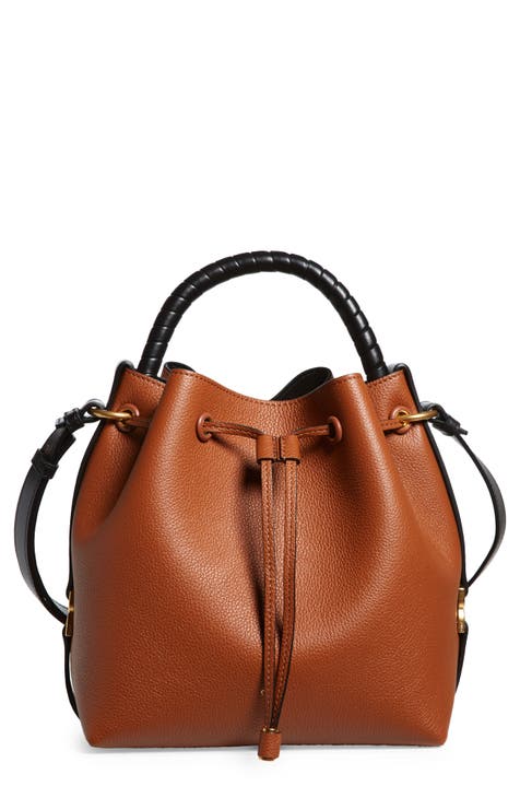 Marcie Leather Bucket Bag