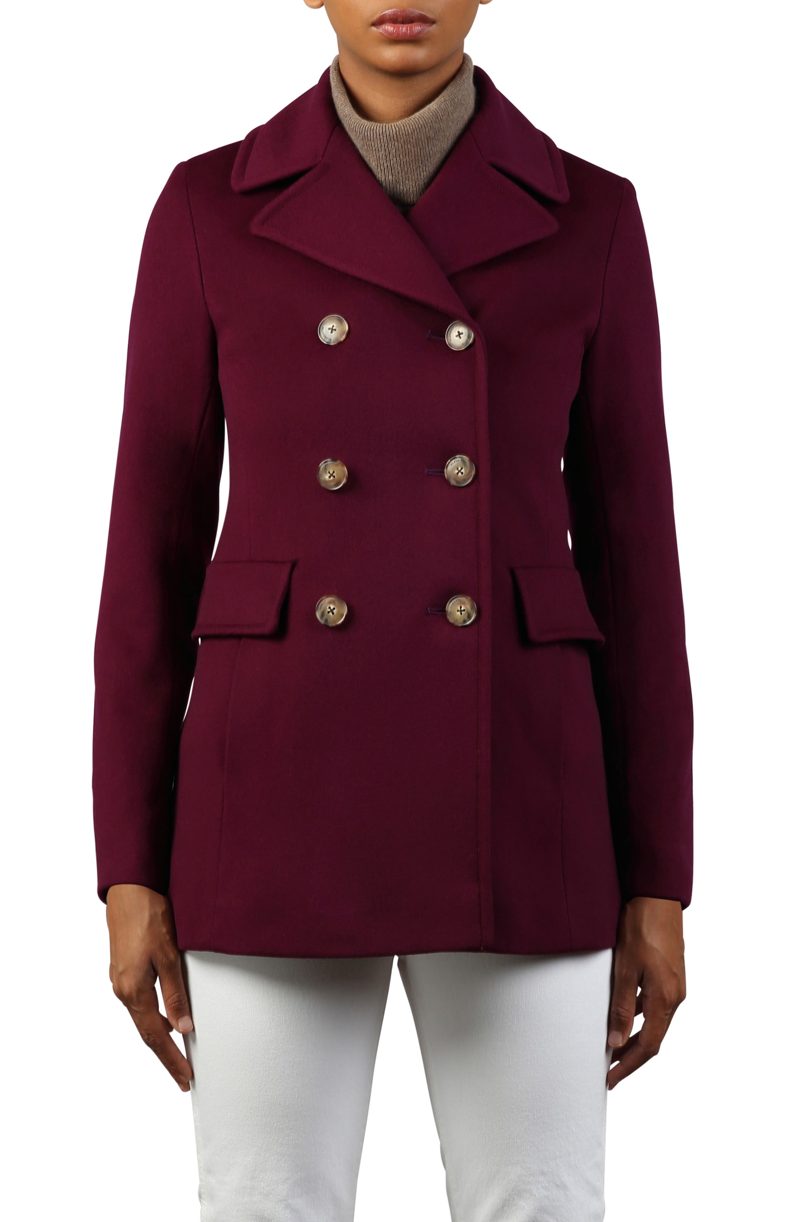 petite purple coat