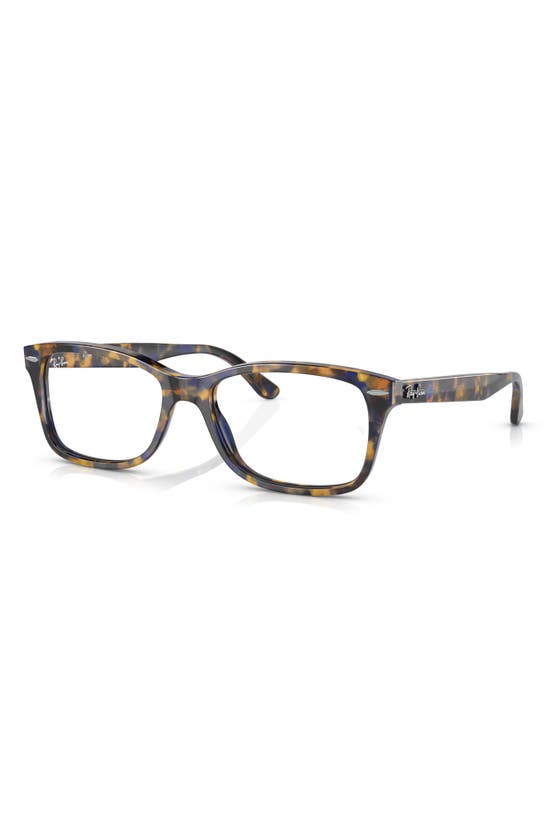 Ray Ban 53mm Square Optical Glasses In Yellow
