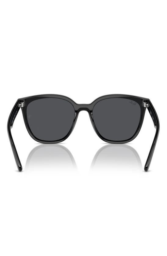 Ray Ban 66mm Oversize Irregular Sunglasses In Black