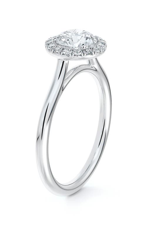 De Beers Forevermark Center of My Universe Round Halo Diamond Engagement Ring in Platinum-D0.70Ct at Nordstrom, Size 6.5