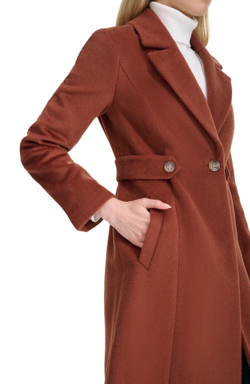 Shop Cole Haan Slick Wool Blend Coat In Castor