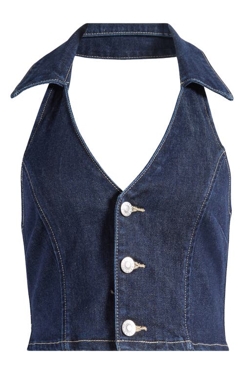 Rolla's Amanda Denim Vest In Dark Denim