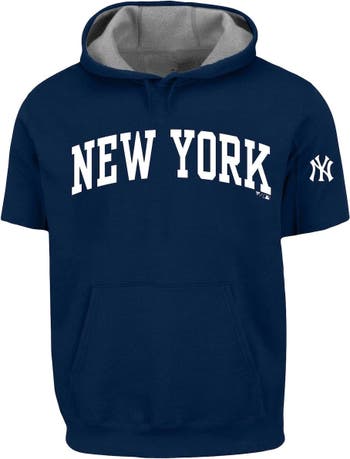 Profile Navy New York Yankees Big And Tall Contrast Short Sleeve