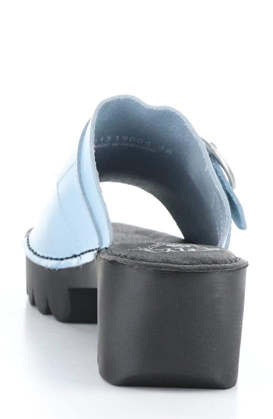 Shop Fly London Eple Platform Sandal In Sky Blue
