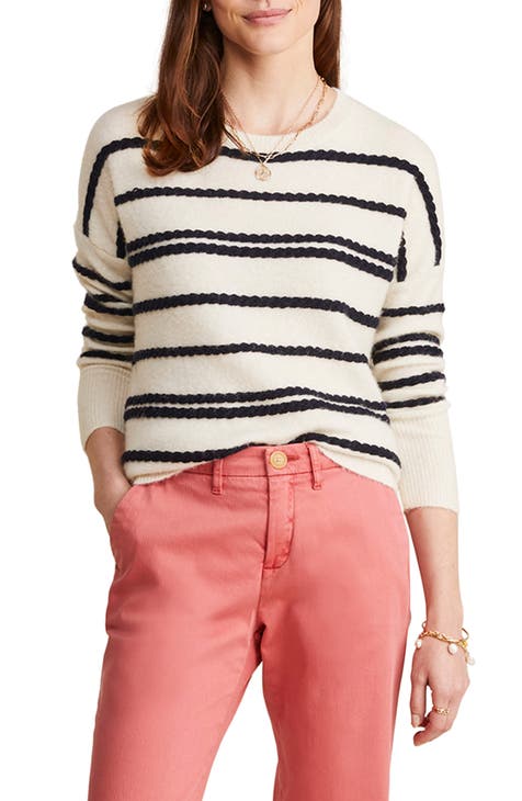 Rope Stripe Crewneck Sweater